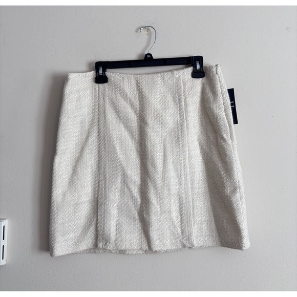 Tommy Hilfiger Dresses & Skirts - NWT Vintage Y2K Tommy Hilfiger Mini Skirt Size 12 Wool Preppy‎ Cream Academia